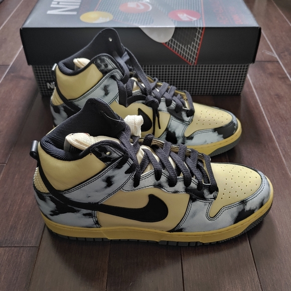 Nike Dunk High 1985 Black Acid Wash - Picture 4 of 9